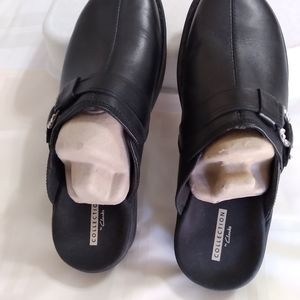 Collection by Clark black leather shoes, size 8